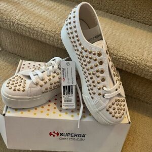 Supera studded platform sneakers